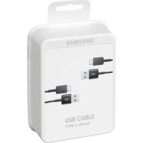 Samsung Regular USB 2.0 Cable USB-C male - USB-A male Μαύρο 1.5m (EP-DG930MBEGWW)