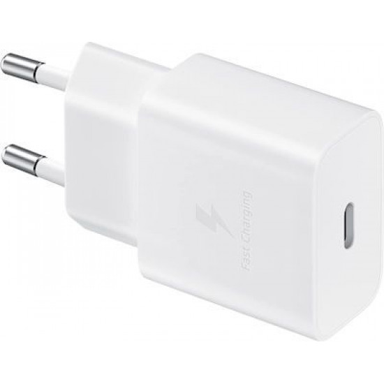 Samsung Φορτιστής Χωρίς Καλώδιο με Θύρα USB-C 15W Power Delivery Λευκός (EP-T1510N)