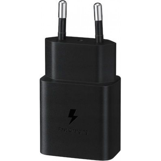 Samsung Φορτιστής Χωρίς Καλώδιο με Θύρα USB-C 15W Power Delivery Μαύρος (EP-T1510N)