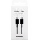 USB 2.0 Cable USB-C male - USB-C male Μαύρο 1.8m (EP-DX310JBEGEU)