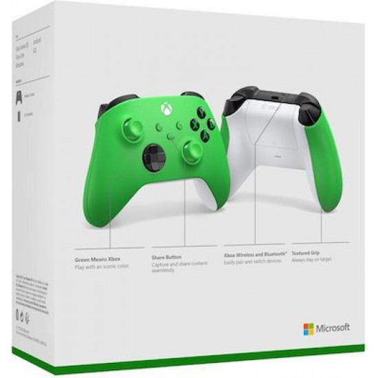 Microsoft Xbox Series Controller Ασύρματο Velocity Green