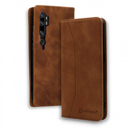 Bodycell Book Case Pu Leather Xiaomi Mi Note 10 Lite Brown