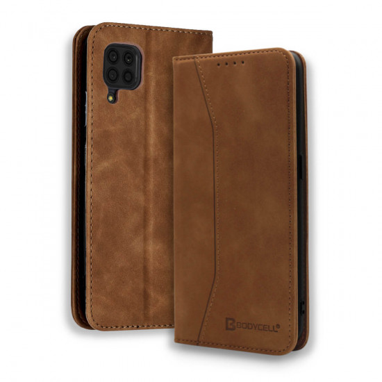 Bodycell Book Case Pu Leather Huawei P40 Lite  Brown