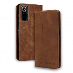 Bodycell Book Case Pu Leather Xiaomi Note 10 Pro Brown