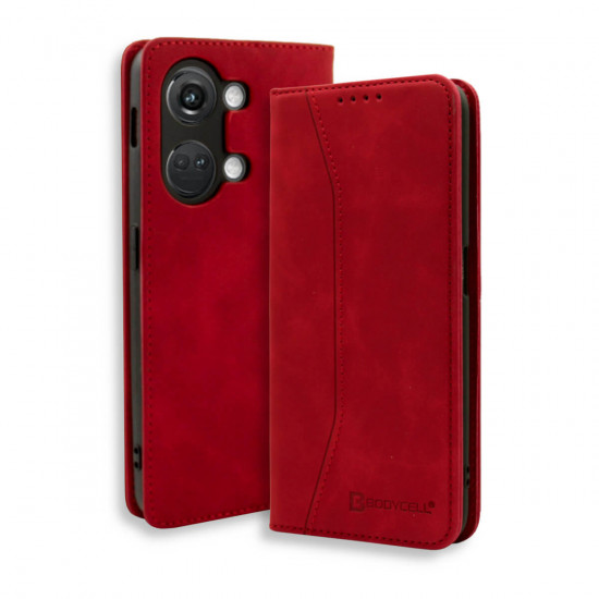 Bodycell Book Case Pu Leather OnePlus Nord 3 5G Red