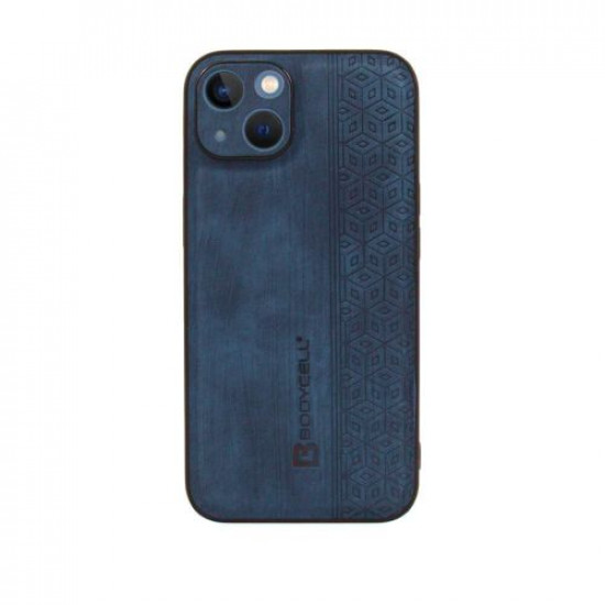 Bodycell Pattern Leather Backcover iPhone 14 Plus Blue