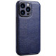 Bodycell Pattern Leather Backcover iPhone 14 Pro  Blue