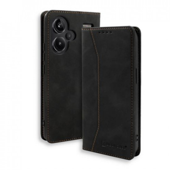 Bodycell Book Case Pu Leather Xiaomi Note 13 Pro Plus Black