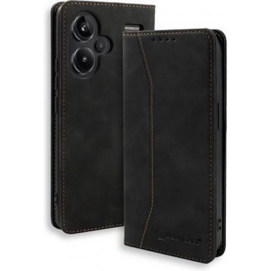 Bodycell Book Case Pu Leather Xiaomi Note 13 Pro Plus Black