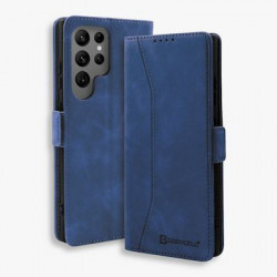 Bodycell Book Case Pu Leather Samsung S24 Ultra Blue