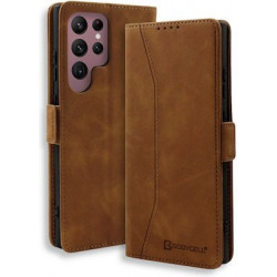 Bodycell Book Case Pu Leather Samsung S24 Ultra Brown