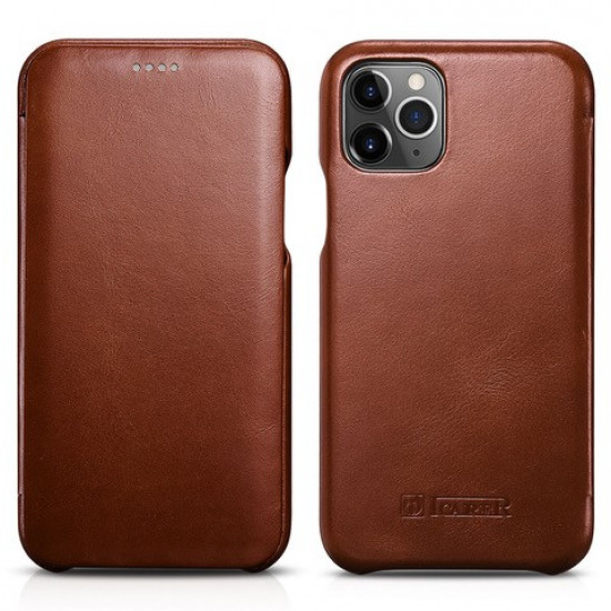 iCarer RIX 1101 iPhone 11 Pro Curved Edge Brown