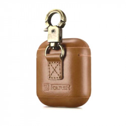 iCarer IAP 032 Airpods Case with Hook Light Brown
