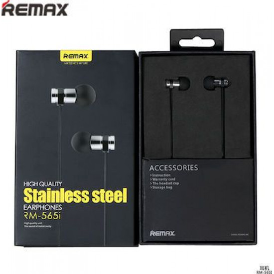 REMAX  Earphones RM-565i 3.5mm Black