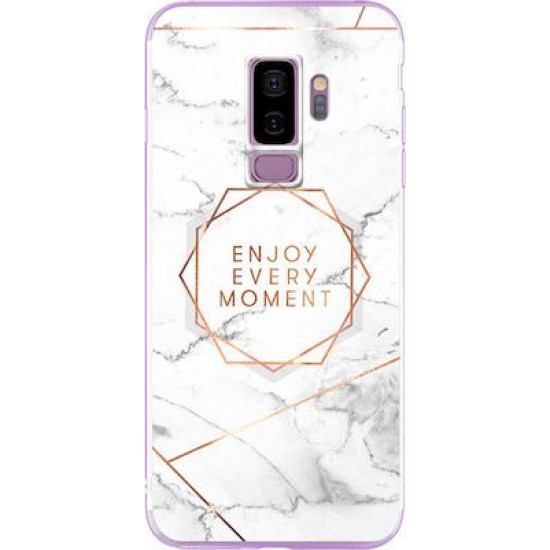 Silicon Marble Case Samsung S9 Plus SM16 White/Gold