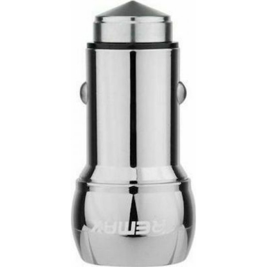 REMAX  Adapter USB 12V DUAL 2.4A Silver