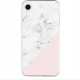 Silicon Marble Case iPhone XR SM9 White/Pink