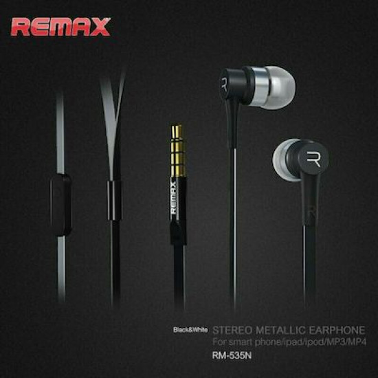 REMAX  Earphones RM-535i 3.5mm Black