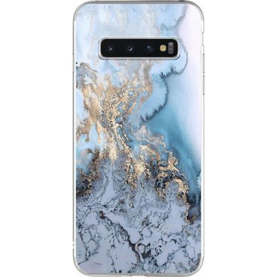 Silicon Marble Case Samsung S10 SM1 Blue