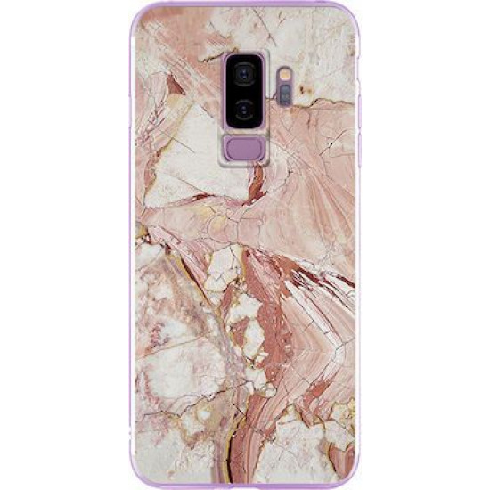 Silicon Marble Case Samsung S9 Plus SM6 White/Brown