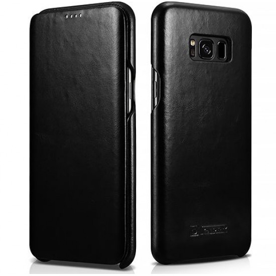 iCarer-Xoomz RS 99001 PU Leather Samsung S8 Black