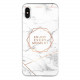 Silicon Marble Case iPhone X/XS SM16 White/Gold