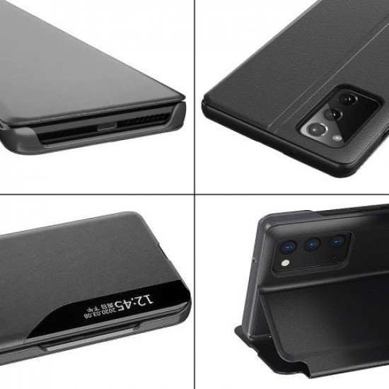 Θήκη Book Ancus Smart Flip για Samsung SM-A525F Galaxy Α52 / SM-A526B Galaxy A52 5G TPU Μαύρο
