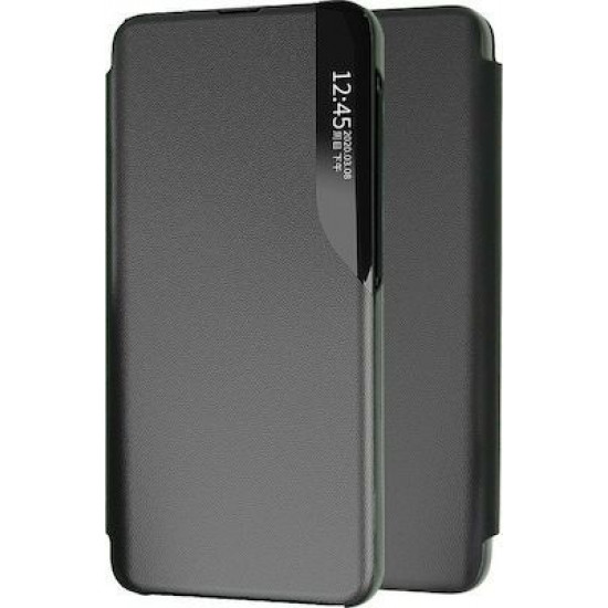 Θήκη Book Ancus Smart Flip για Samsung SM-A525F Galaxy Α52 / SM-A526B Galaxy A52 5G TPU Μαύρο