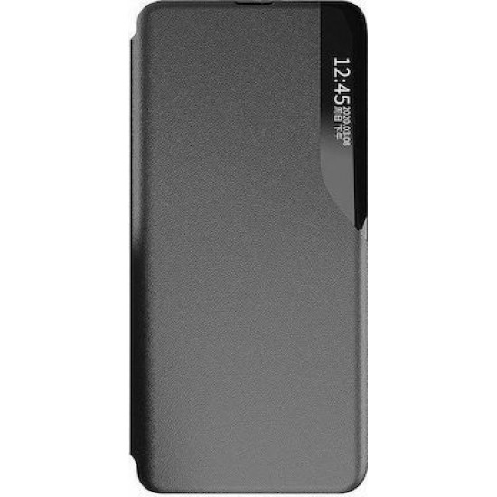 Θήκη Book Ancus Smart Flip για Samsung SM-A525F Galaxy Α52 / SM-A526B Galaxy A52 5G TPU Μαύρο
