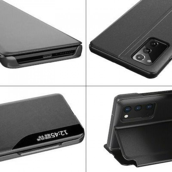 Θήκη Book Ancus Smart Flip για Samsung SM-A525F Galaxy Α52 / SM-A526B Galaxy A52 5G TPU Μαύρο