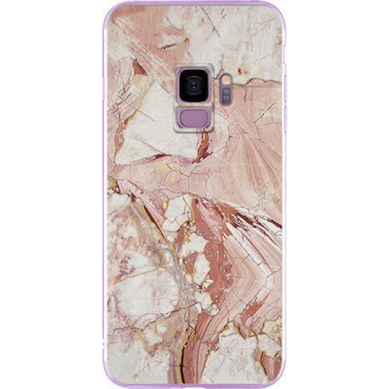 Silicon Marble Case Samsung S9 SM6 White/Brown