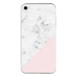 Silicon Marble Case iPhone 7/8/SE 2020 SM9 White/Pink
