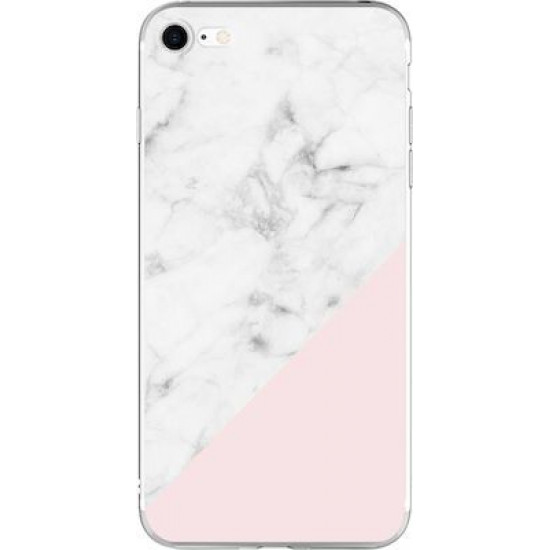 Silicon Marble Case iPhone 7/8/SE 2020 SM9 White/Pink