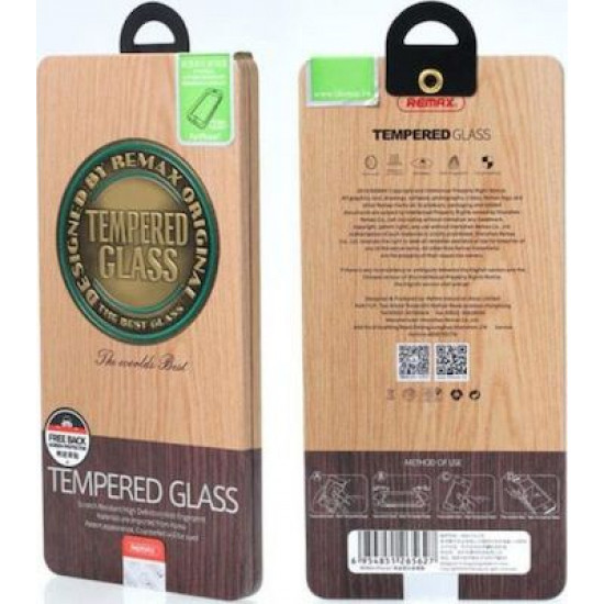 REMAX  TEMPERED Glass Round Cut 0.2mm For IPhone 6/6s Plus Metal