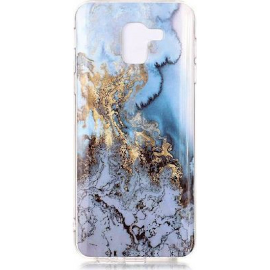 Silicon Marble Case Samsung J6 Plus SM1 Blue