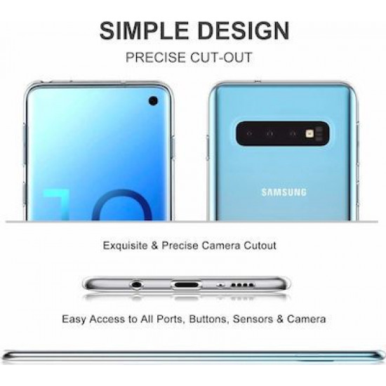 Silicon Case For Samsung S10 Clear