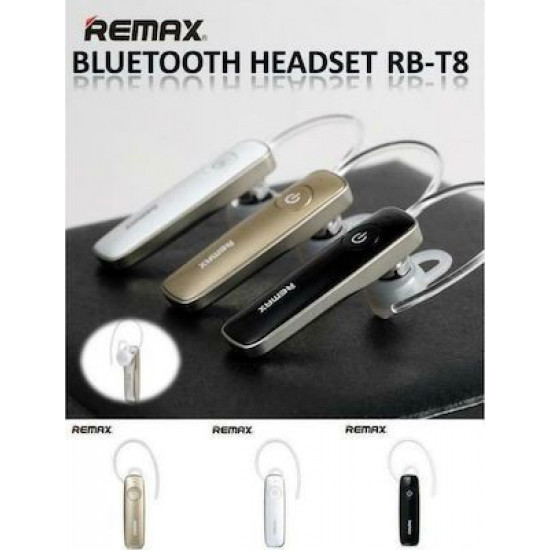 REMAX  Bluetooth Earphone RB-T8 Black