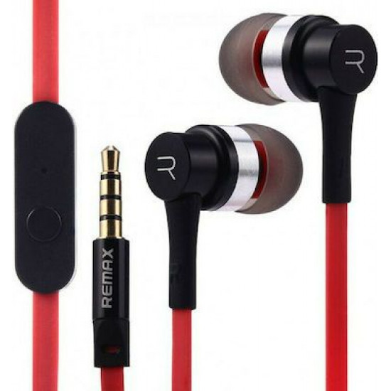 REMAX  Earphones RM-535i 3.5mm Red