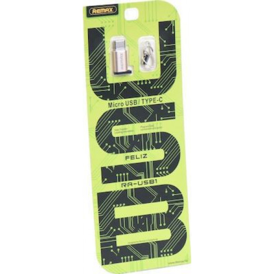 REMAX  Adapter micro to Type-C Gold