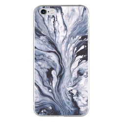 Silicon Marble Case iPhone 6/6s Plus SM2 Blue/White