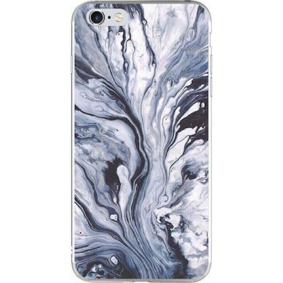 Silicon Marble Case iPhone 6/6s Plus SM2 Blue/White