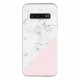Silicon Marble Case Samsung S10 SM9 White/Pink