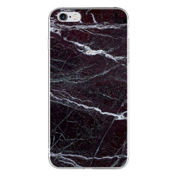 Silicon Marble Case iPhone 6/6s SM14 Black/White