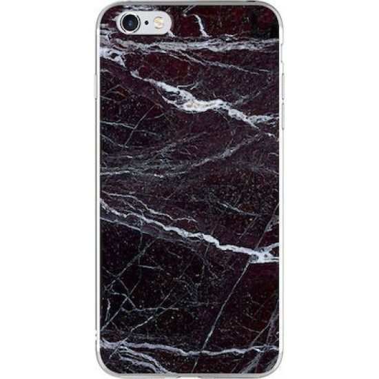 Silicon Marble Case iPhone 6/6s SM14 Black/White