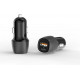 Φορτιστής Αυτοκινήτου Ancus Pulse D62 Dual USB-C PD 20W και USB QC 3.0A 18W Μαύρο