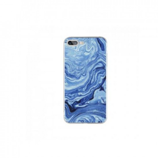 Silicon Marble Case iPhone 6/6s SM5 Blue/White