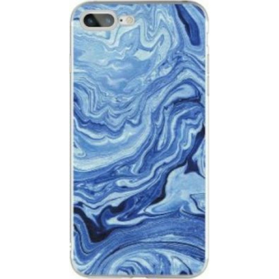 Silicon Marble Case iPhone 6/6s SM5 Blue/White