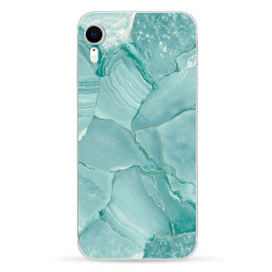 Silicon Marble Case iPhone XR SM3 Green
