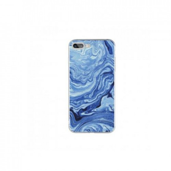 Silicon Marble Case iPhone 6/6s Plus SM5 Blue/White