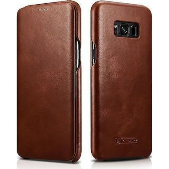 iCarer-Xoomz RS 99001 PU Leather Samsung S8 Brown